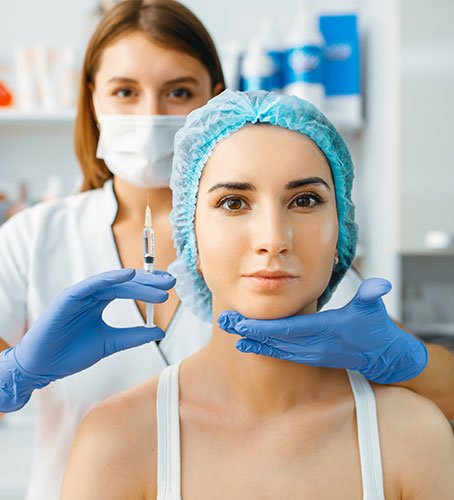 Botox facial Injection